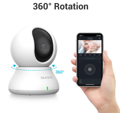 📡 Smart Pet Camera with 2-Way Audio & 360° Monitoring 🐶📱